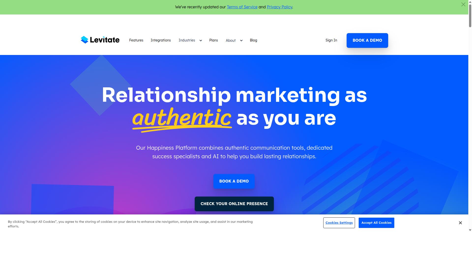 Levitate website