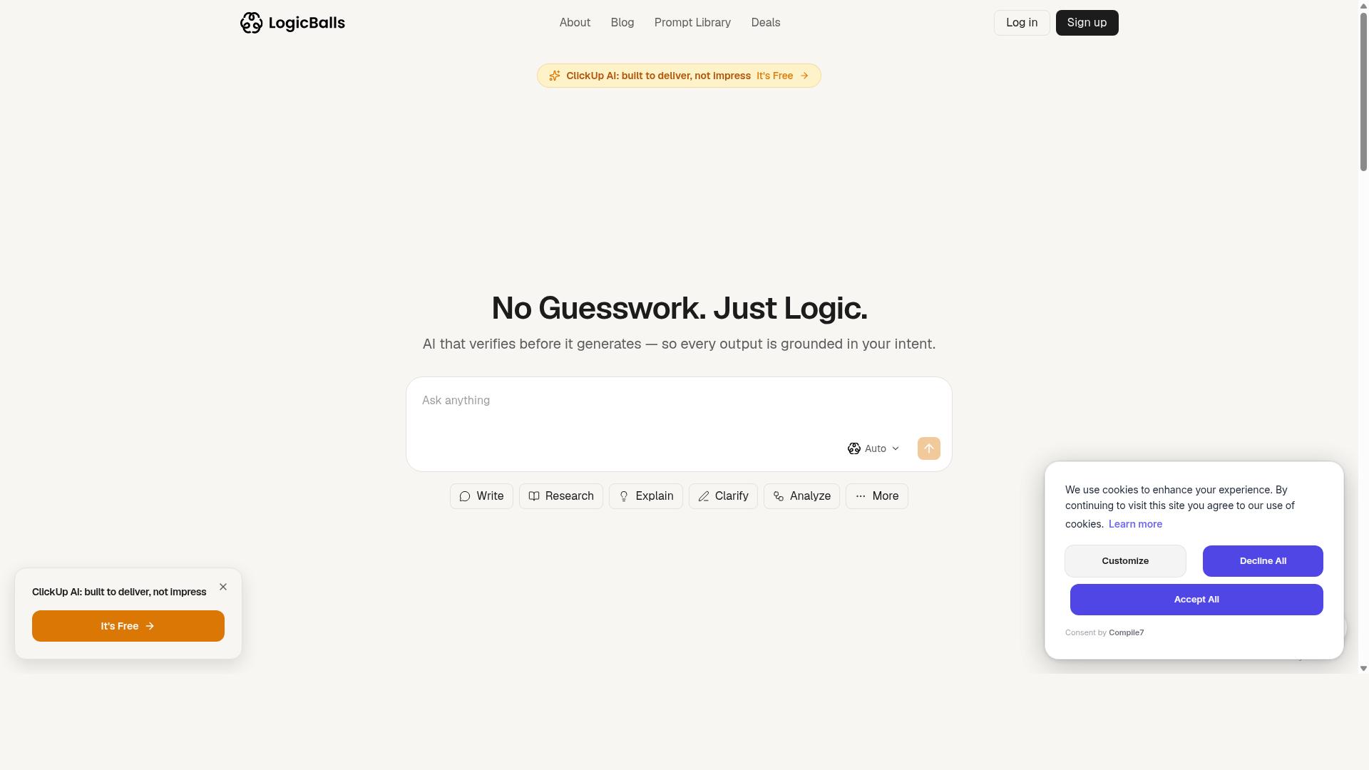 LogicBalls website